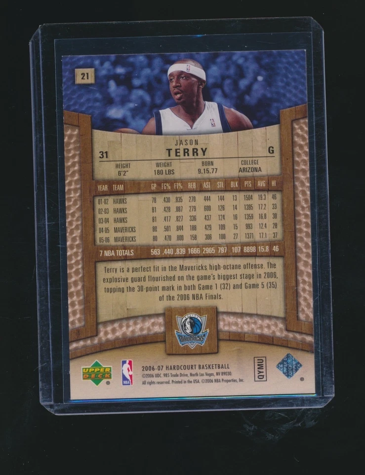 JASON TERRY 2006-07 TOPPS HARDCOURT COPPER PARALLEL 164/199 #21 - Image 2 of 2