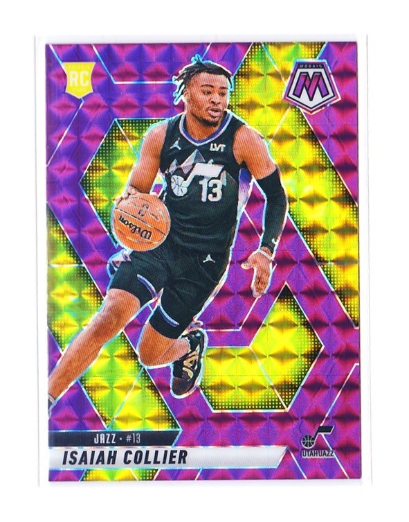 ISAIAH COLLIER 2024-25 Mosaic Purple Prizm RC (86/99) Utah Jazz Colors #222
