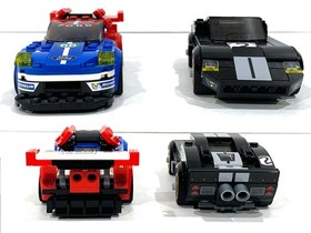 USED LEGO SPEED CHAMPIONS 75881 2016 FORD GT & 1966 FORD RETIRED SET