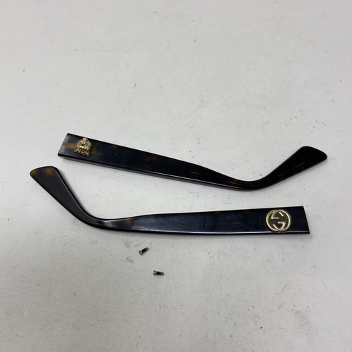 Gucci GG0033 002 140mm Tortoise Temple Arm PARTS With Screws C161