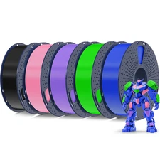 5*1KG PLA PLUS SUNLU 3D Printer Filament 1.75mm PLA+ 5KG Multicolor +/-0.02mm