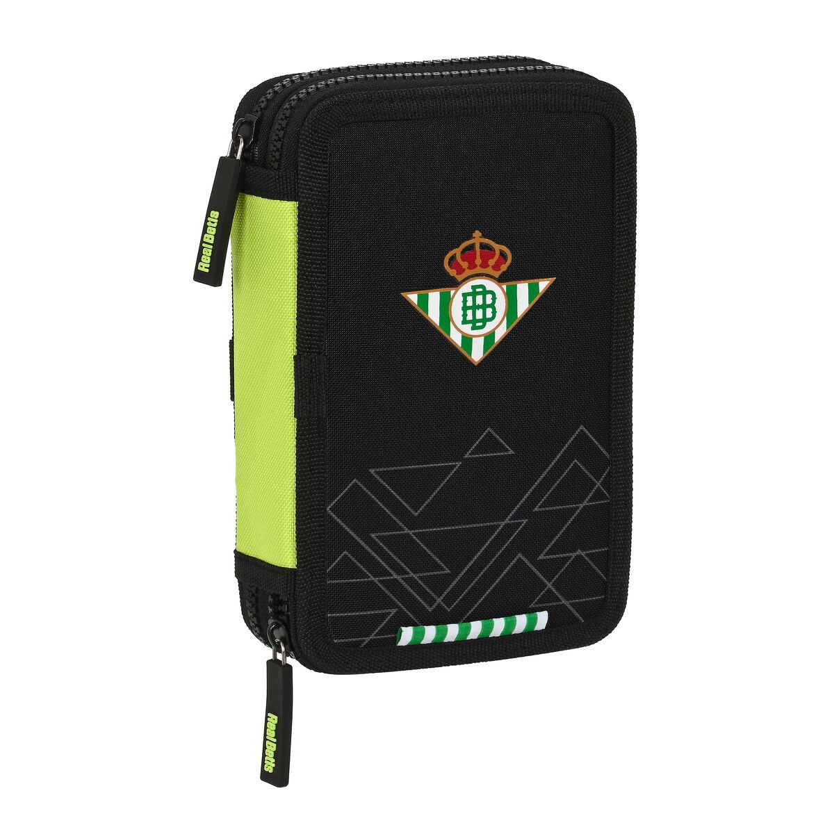 Astuccio Doppio Real Betis Balompié Nero Lime 12.5 x 19.5 x 4 cm [28 Pezzi]