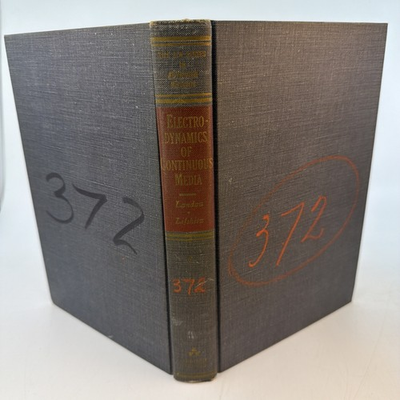 #ad Electrodynamics of Continuous Media Landau Lifshitz Physics HC AZ18 $39.99