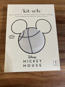 Kitsch Disney Mickey Satin Wrapped Hair Towel