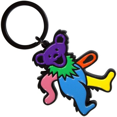 Grateful Dead Blue Body Dancing Bear Keyring Keychain Size One Size