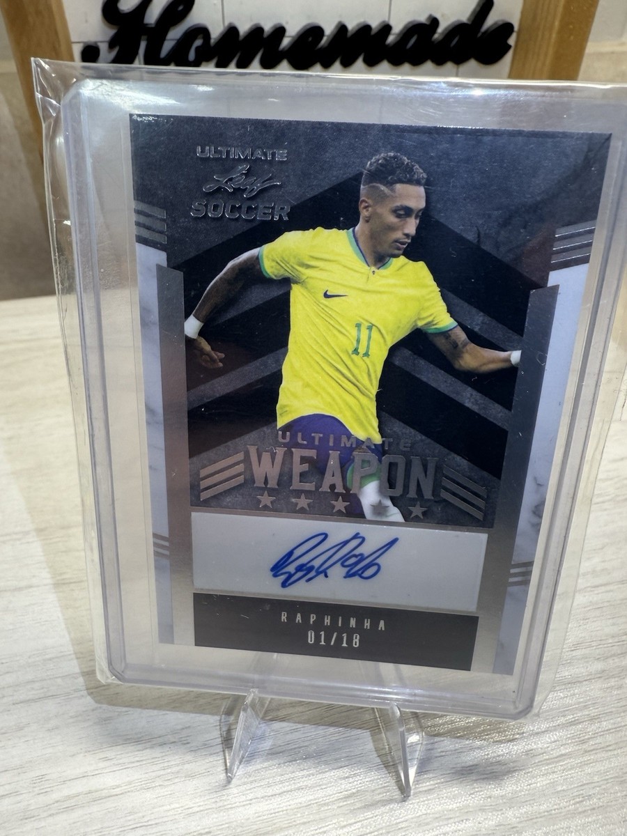 Raphinha 01/18 Ultimate Leaf Soccer Autograph #1! Brazil Fc