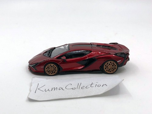 1:64 HH Toy Lamborghini SIAN FKP 37 Monza Red Tomytec Scale Diecast Hung Hing - 第 7/12 張圖片