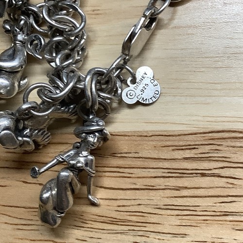 vintage sterling silver disney charm bracelet An Vintage Disney Charm Necklace - Picture 7 of 16