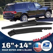 Set Of 16"+14" Genuine Rear Wiper Blade&Arm OEM Quality Replacement All Season