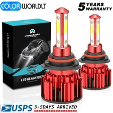 4-Sides 9005 LED Headlight Super Bright Bulbs Kit 360000LM HIGH/LOW Beam 6000K