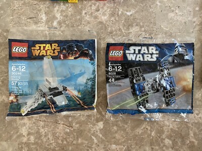 Star Wars Lego Polybag Mini Sets (2); Imperial Shuttle 30246) & Mini TIE-Fighter