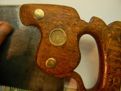 Vintage Disston saw, 1876-1877, 21 in. long, 9 tpi, classic carpentry - Picture 4 of 7