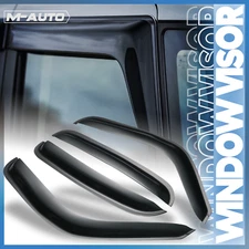 Smoke Window Visor Shade Vent Wind Rain Deflector for 04-07 GMC/Chevy Crew Cab