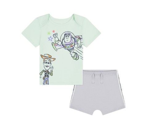 NEW! Disney Toy Story Baby Boy 3 Piece Short Set Outfit Set 0-3 Month - 第 2/3 張圖片