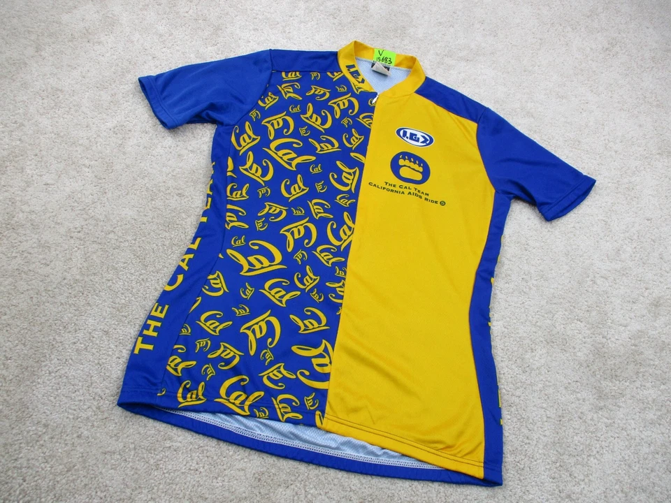 Camiseta deportiva de ciclismo Louis Garneau para mujer grande California Berkeley camisa de paseo contra el SIDA Foto 2 de 4