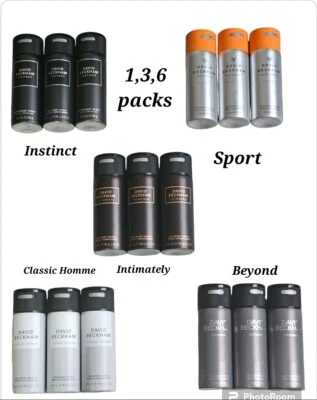 David Beckham Deodorants Bodyspray Instinct Sport, Lynx,fcuk,Ted Baker,adidas