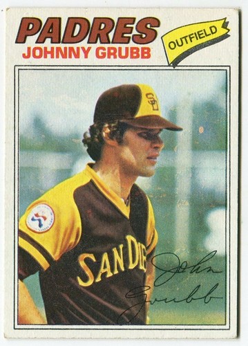 1977 Topps #286 Johnny Grubb San Diego Padres