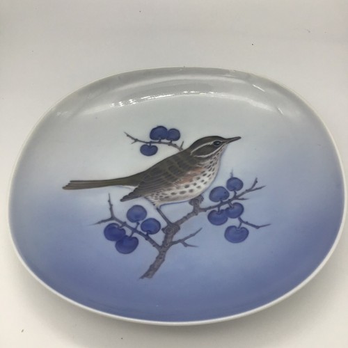 Royal Copenhagen #4935 Turdus Iliacus Redwing Bird 6,5" piatto da appendere - Foto 2 di 6