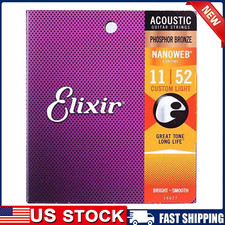 Elixir Nanoweb Custom Light Phosphor Bronze A...
