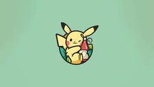Anime pikachu pokemon anime minimalism Stitched Gaming Mat Desk 22437