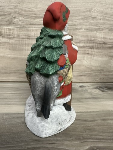 Vintage Old World Santa With Donkey - Ceramic- 10" fast Free Shipping - Picture 5 of 8