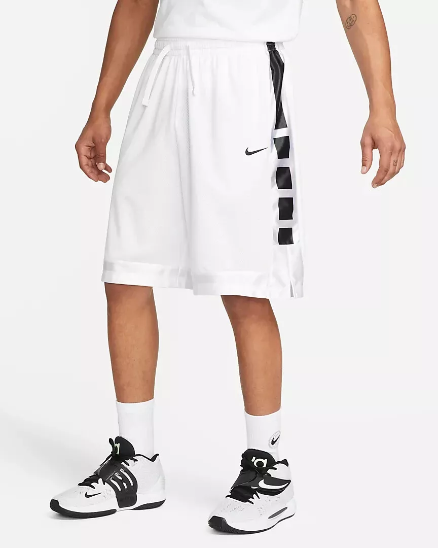 Nike Basketball Dri-Fit Striped Shorts in Black and White