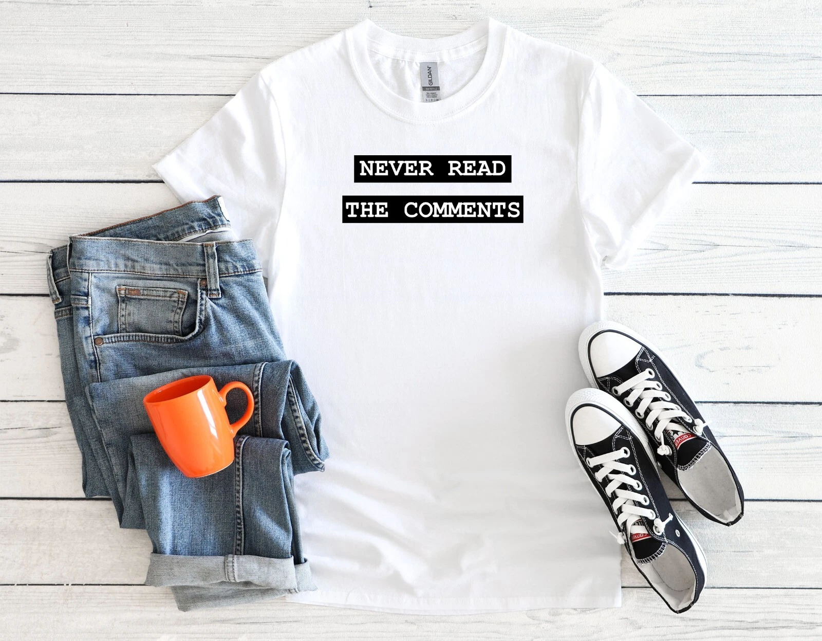 Never Read The Comments Influencer Unisex T-Shirt Baseball Tee