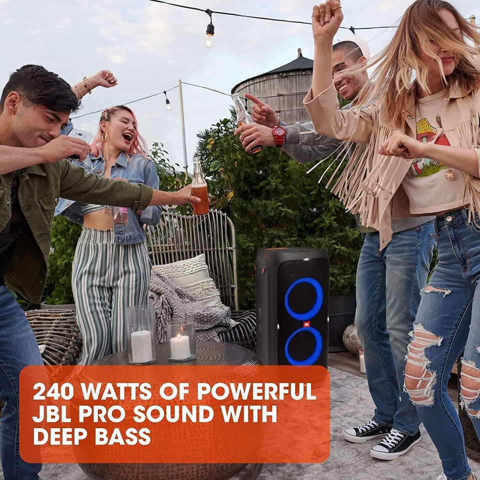 JBL Partybox 310 Portable Speaker with Light Show & Long Battery Life