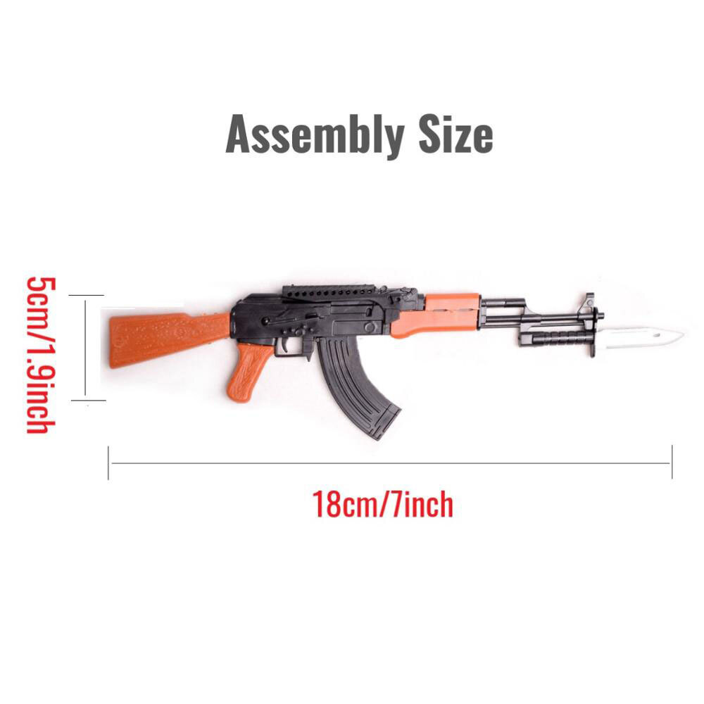1:6 Scale AK47 Rifle Assemble Gun Model Replica Military building
