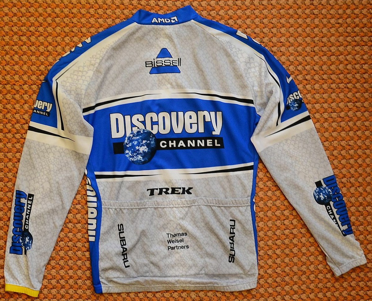 Discovery Channel, Thin Cycling Jacket by Nike, Adult Large | eBay