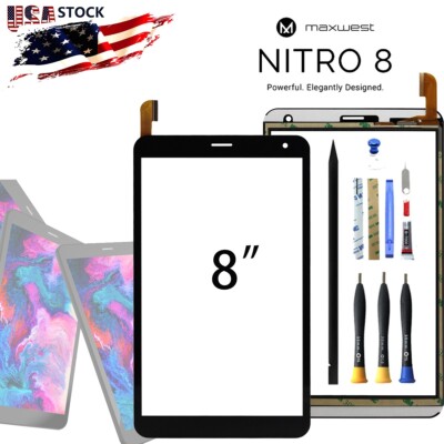 8 inch Touch Screen Digitizer Replacement For Maxwest Nitro 8 Tablet