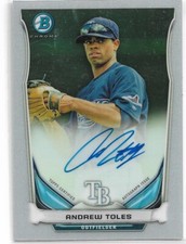 2014 Bowman Chrome Pospects  Autograph Issue Andrew Toles  BCAP-AT