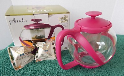 Primula PTMRM-2340 Tempo Teapot with Infuser and Lid, 40-Ounce ~2 Flowering Teas