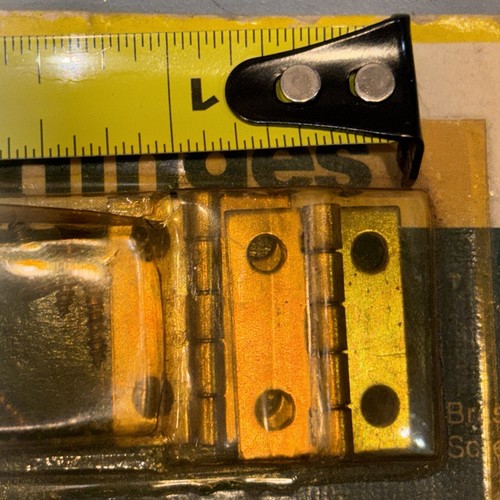 NOS Brainerd Solid Brass Hinge Lot of 4 - Picture 2 of 3