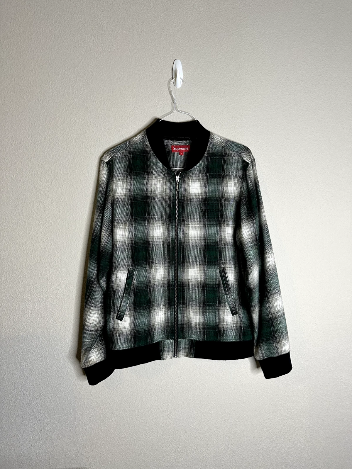SS16 Supreme Shadow Plaid Bomber Veste   Taille GRANDE