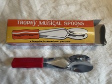 Trophy Musical Spoons Excellent Condition Fun Percussion Drums Folk