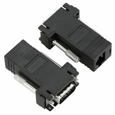2 X CABLES DE RED VGA macho a RJ45 HEMBRA Cat5e 6 Ethernet extender video a través de red