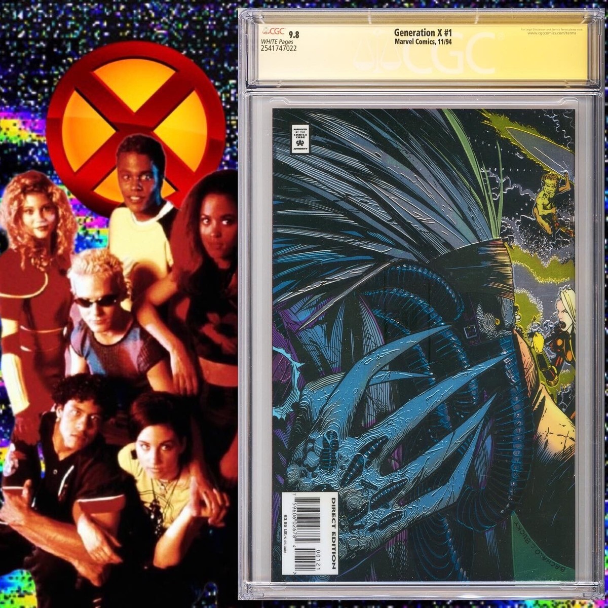 CGC 9.8 SS Generation X #1 signed by actress Heather McComb