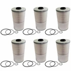 6XFUEL WATER SEPARATOR FILTER 21737499 FS19729 L9729F PF7755 For Volvo VNL TRUCK