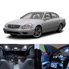 Led White Lights Interior Package Kit For Infiniti Q45 2001-2006 (16 pcs) (For: Infiniti Q45)