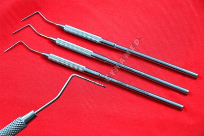 German Dental Williams Probe Color Coded Depth Measuring Instruments Set of 3