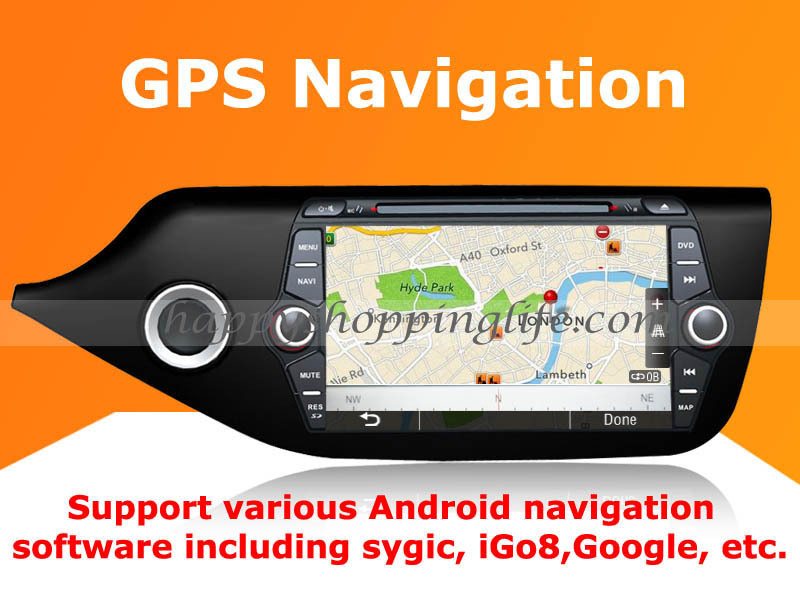 Car DVD Player for Kia Ceed 2014-2016 Auto Radio GPS Navigation Stereo