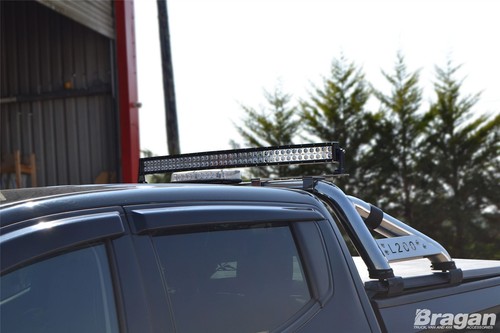 Überrollbügel + gebogene Tonneauabdeckung + Leuchtfeuer + Stange passend für Fiat Fullback 2016 - 2019 - Bild 8 von 12