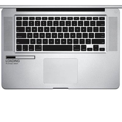 Loading Sticker Computer Loading Vinyl Decal Sticker for Macbook Air Pro Trackpad Laptop Cup Mug ...