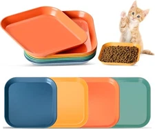8 Pieces Whisker Fatigue Cat Bowls, 6 Inch Shallow Cat Food Dish Wide Cat Wet Fe
