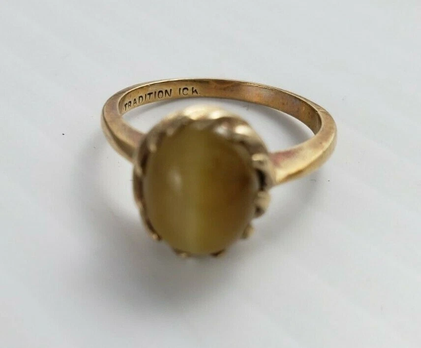 Chrysoberyl Cats Eye Gold Ring (Design A2) | GemPundit