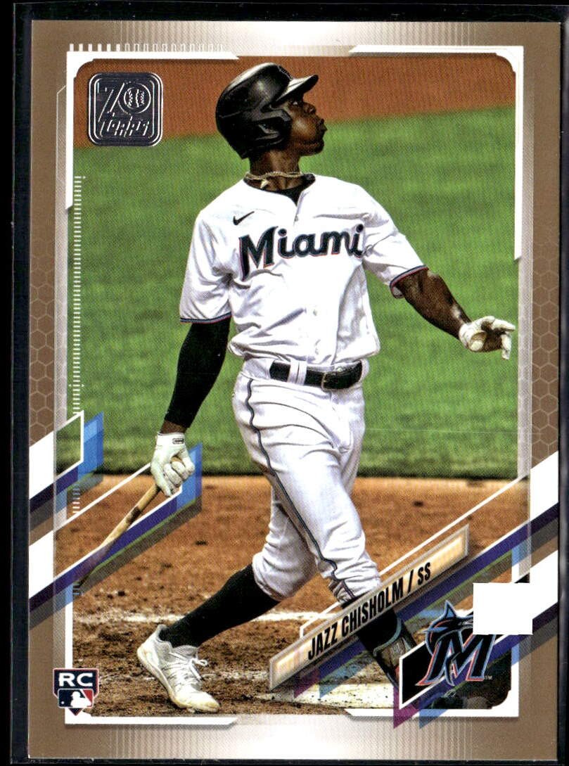 2021 Topps #538 Jazz Chisholm Gold #/2021