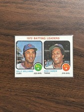 1973 Topps - Batting Leaders Billy Williams/Rod Carew #61 Cubs Twins