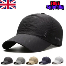 Men’s Quick Dry Running Cap Lightweight Breathable Sun Hat Outdoor Baseball Cap