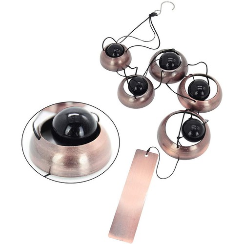 Hot Bronze Wind Chimes Blessing Wind-Bell Door Knob Pendant Wall Hanging Decor - Picture 12 of 12